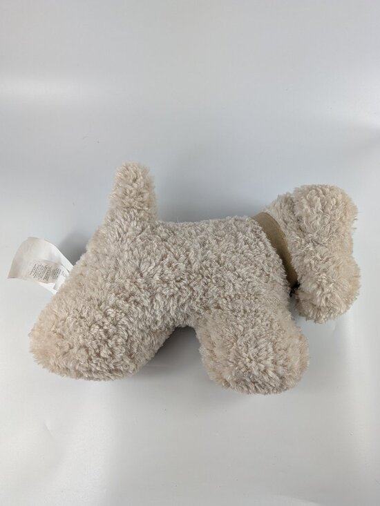 Doodle Faux Fur Dog Pillow | Pottery Barn Pottery Barn Dog Doodle with Bell Faux Fur Pillow Neutral Original Tags Attached